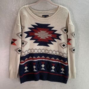 Women’s American Eagle outfitters Southwestern aztec knit sweater, medium